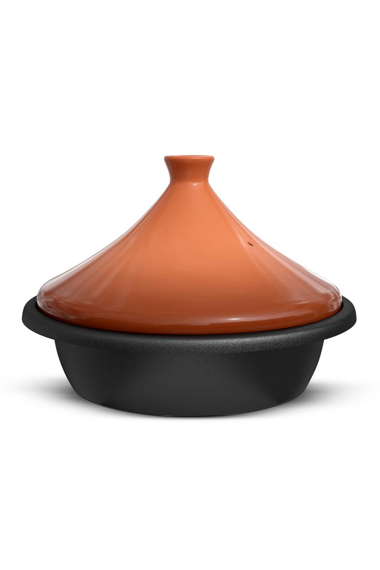 Moroccan Cast Iron Tagine, Alternate, color, Ivory
