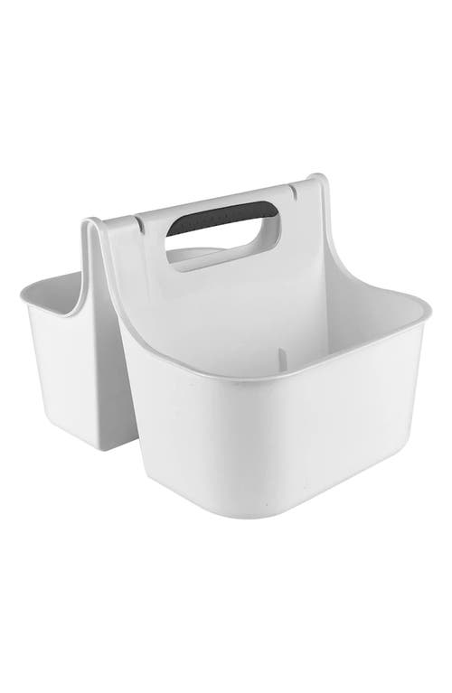 J&v Textiles J And V Textiles Portable Shower Caddy In White