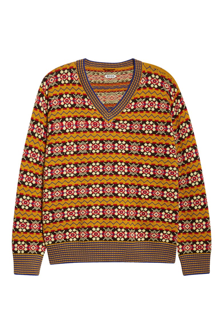 Bracken Sweater, Alternate, color, BROWN MULTICOLOR
