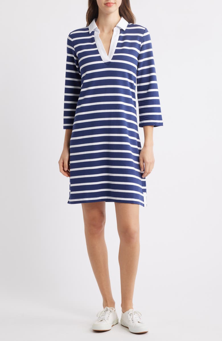 Hatley Taylor Stripe Long Sleeve Dress, Main, color, 