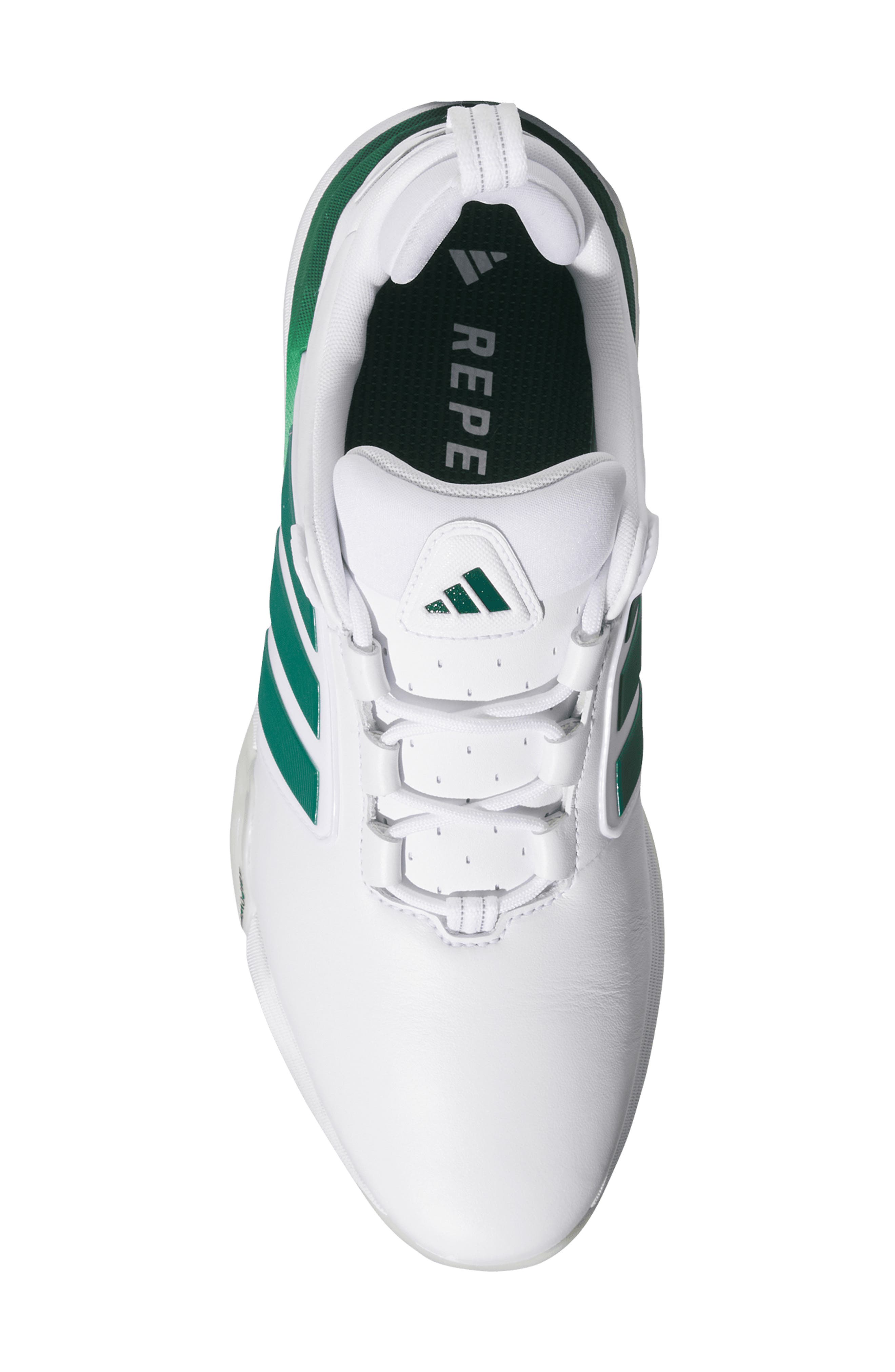 adidas Adipower 26 Waterproof Golf Shoe, Alternate, color, Ftw White/ Cgreen/ Cry White