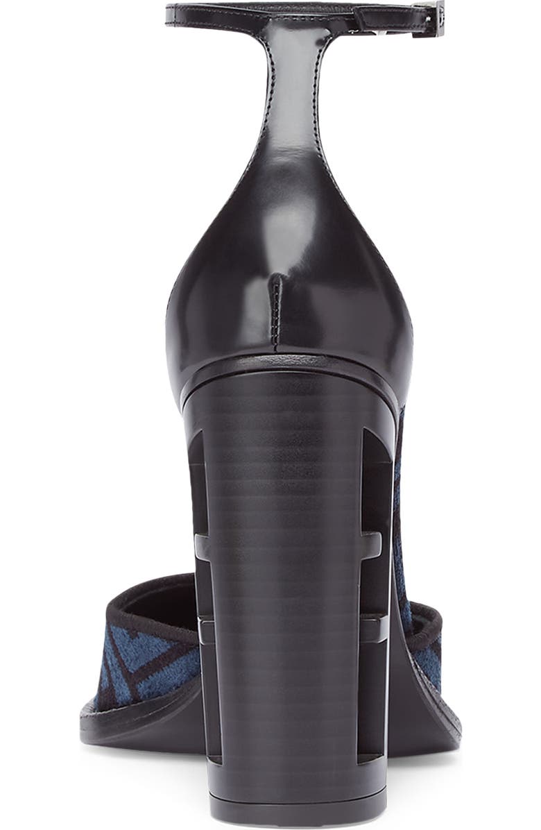 Fendi Cut Baguette Ankle Strap Pump, Alternate, color,