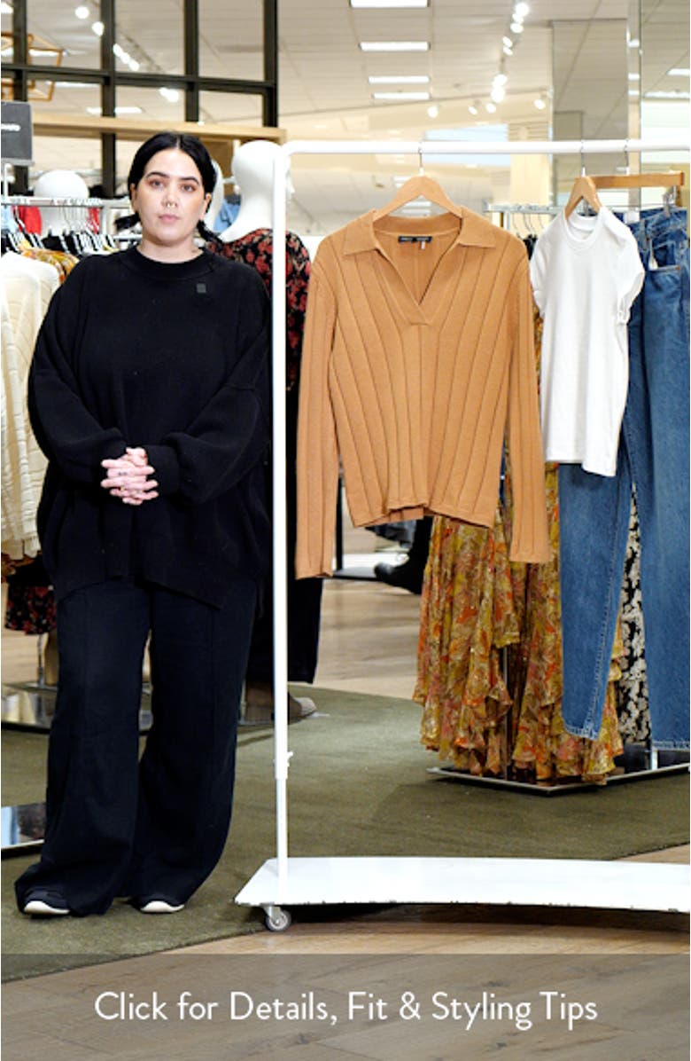 Long Sleeve Rib Knit Top, sales video thumbnail