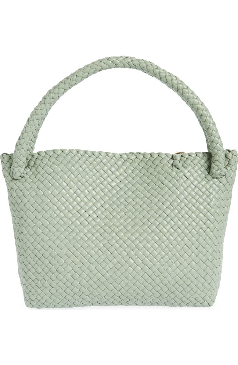 Bottega Veneta Tosca Intreccio Leather Hobo, Alternate, color, 3401 New Sauge-M Brass