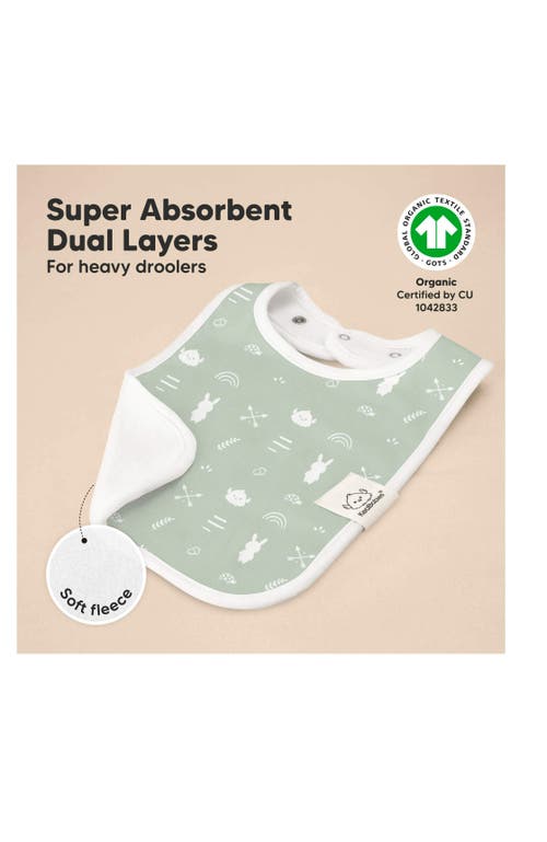 Keababies 8-pack Coast Drool Bibs In Blue