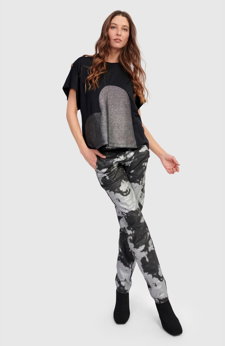 Alembika Lola Heart Tee, Alternate, color, Silver