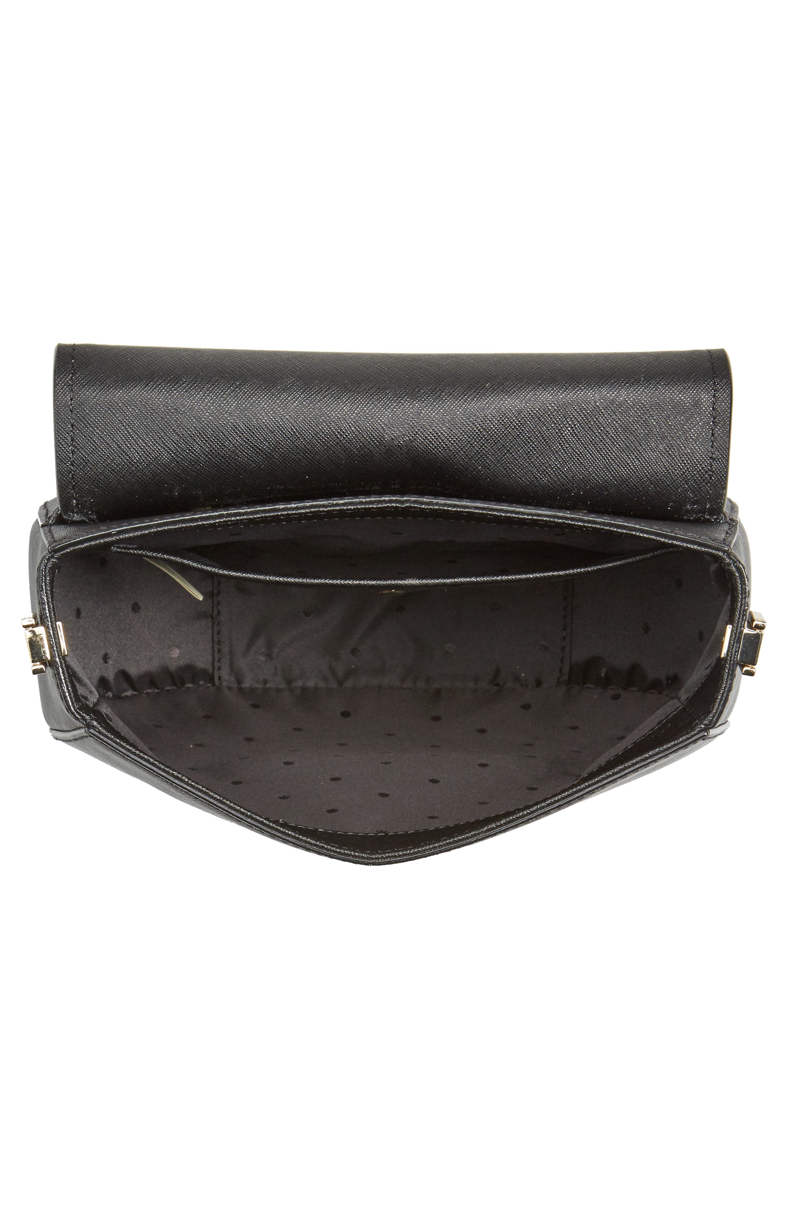 Kate Spade New York make it mine - byrdie leather saddle bag, Alternate, color, 