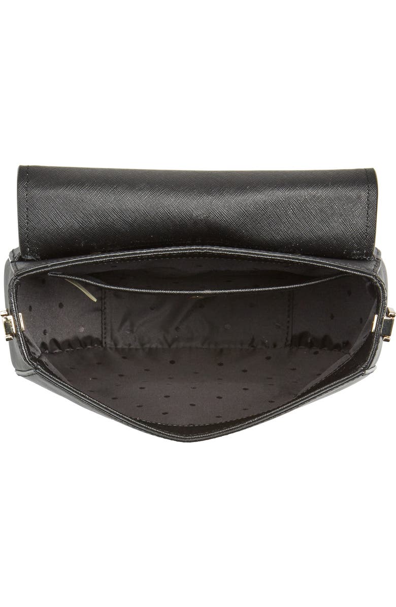 Kate Spade New York make it mine - byrdie leather saddle bag, Alternate, color,