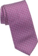 David Donahue Floral Silk Tie