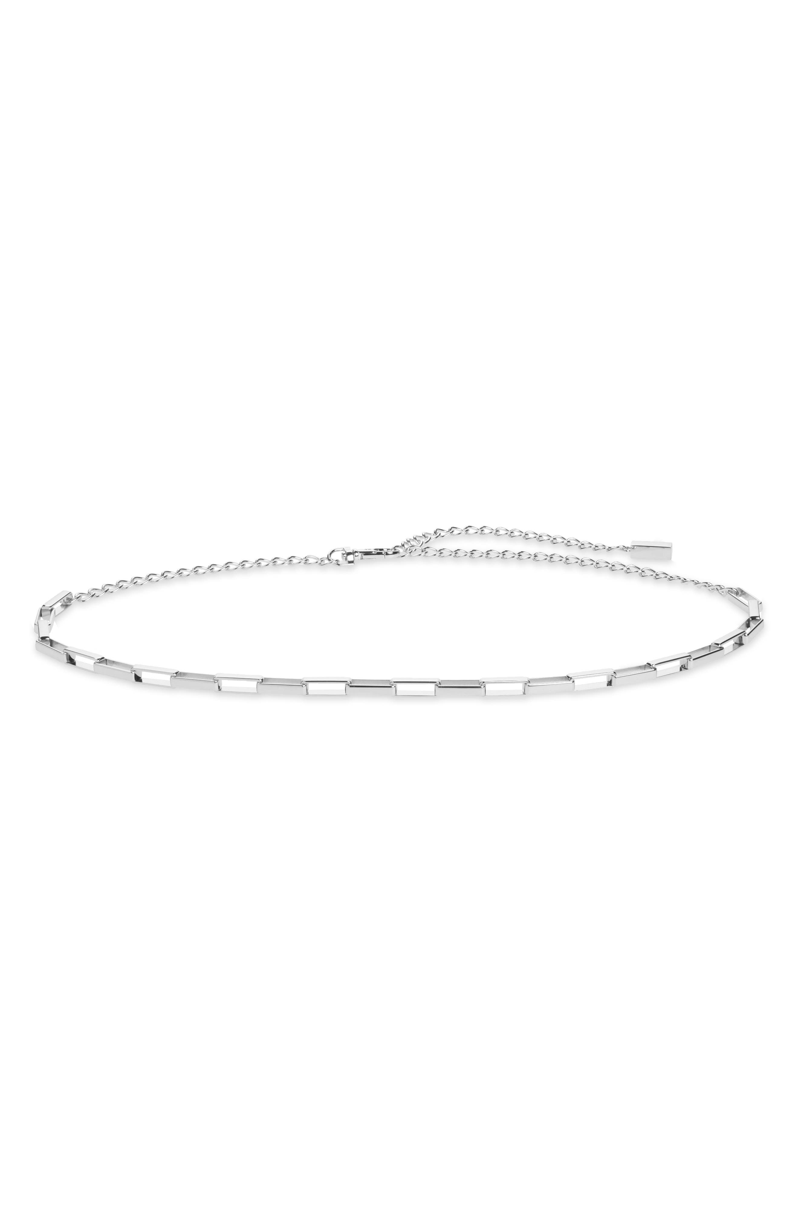 Square Link Chain Belt