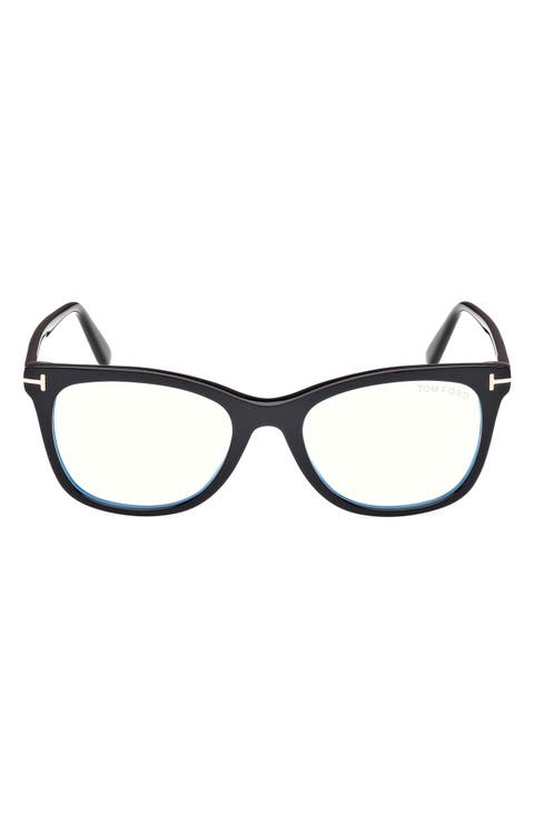 52mm Square Blue Light Blocking Glasses