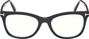 TOM FORD 52mm Square Blue Light Blocking Glasses