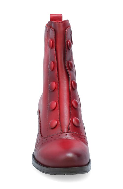 Miz Mooz Jozie Bootie In Red Antique