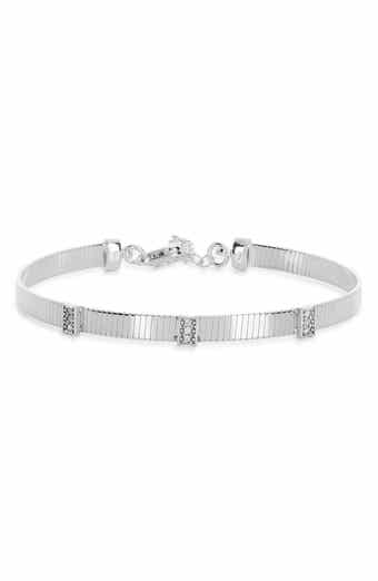 Diamond Ribbed Chain Bracelet