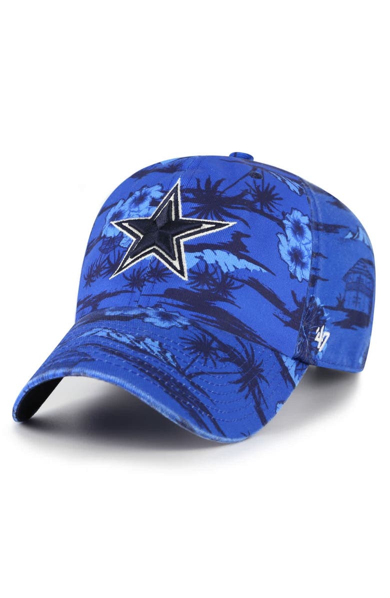 '47 Men's '47  Royal Dallas Cowboys Fiji Clean Up Adjustable Hat, Main, color, 