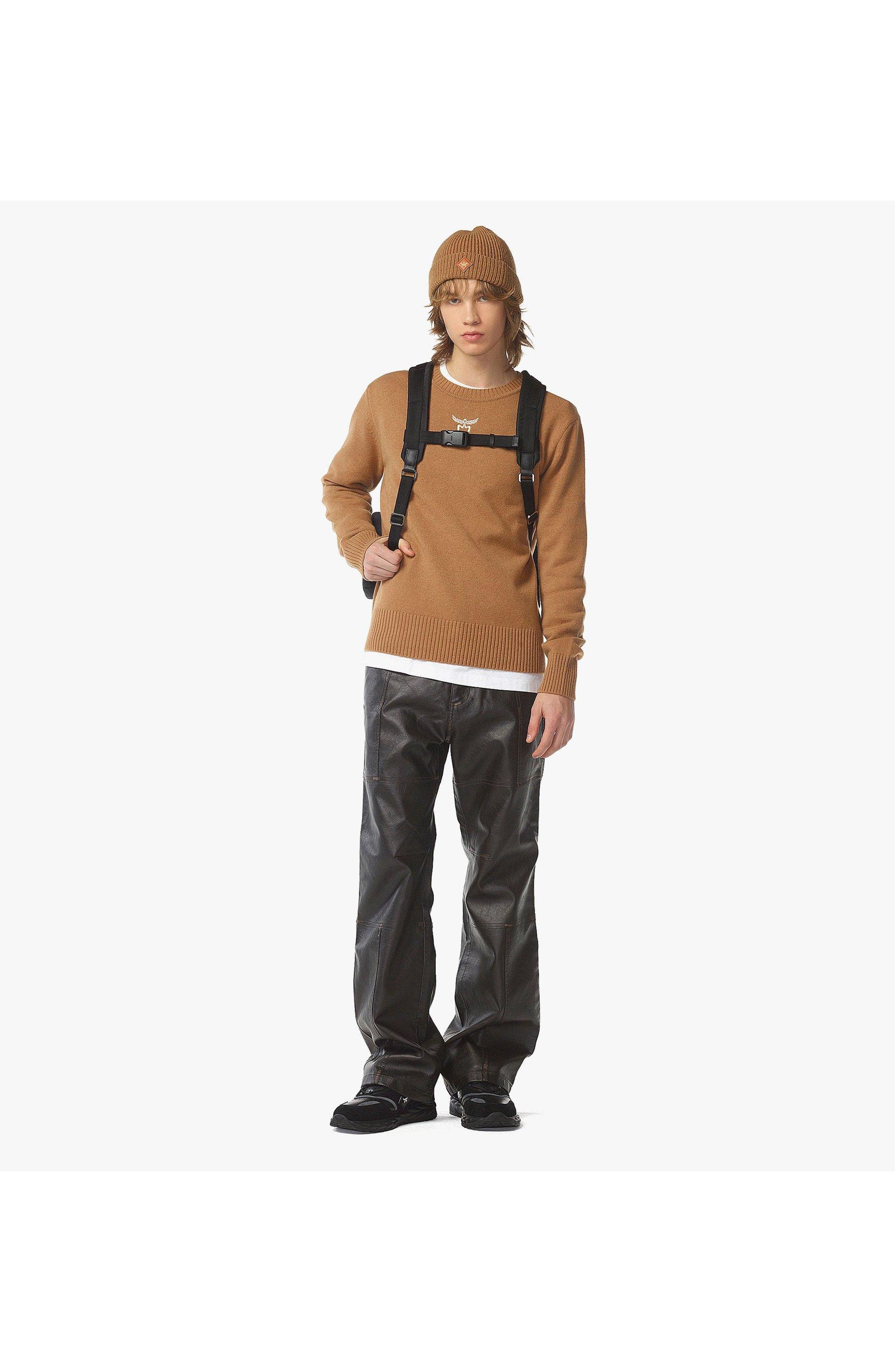 MCM Stark Backpack in Recycled Nylon, Alternate, color, 