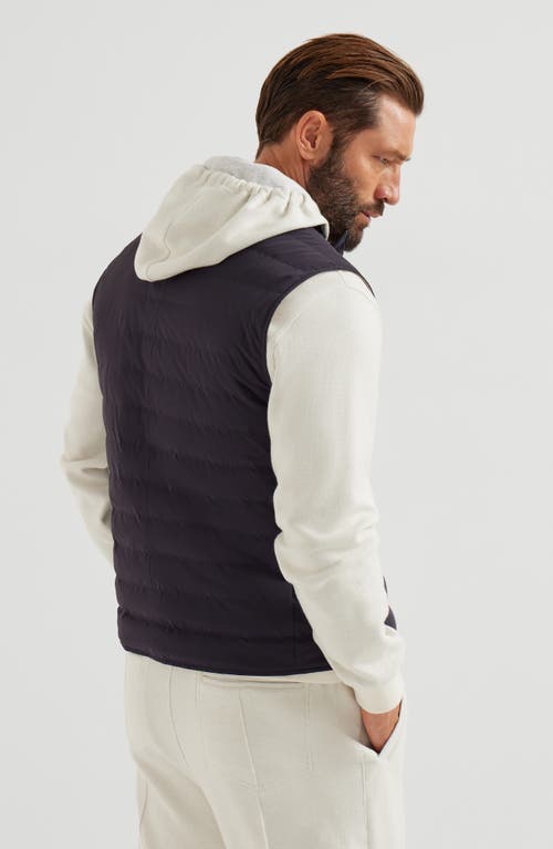 Brunello Cucinelli Quilted High-neck Gilet In Black