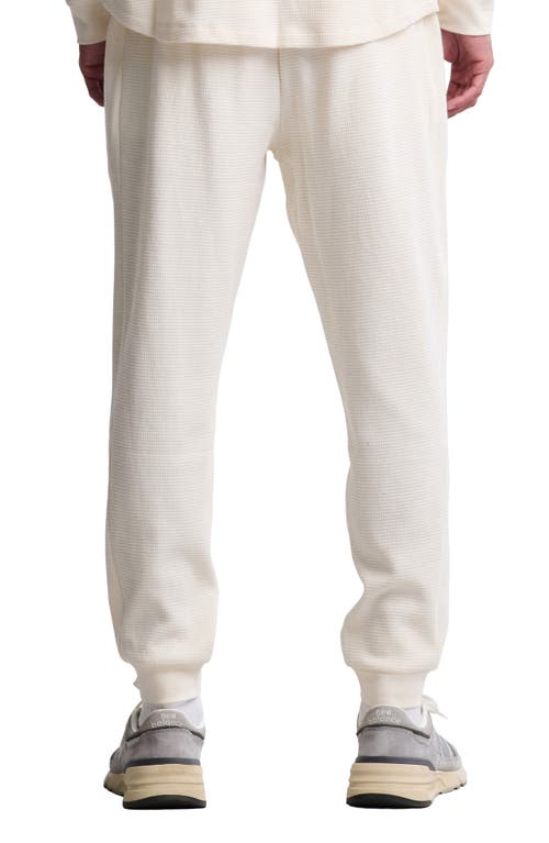 Barefoot Dreams Waffle Knit Thermal Joggers In White