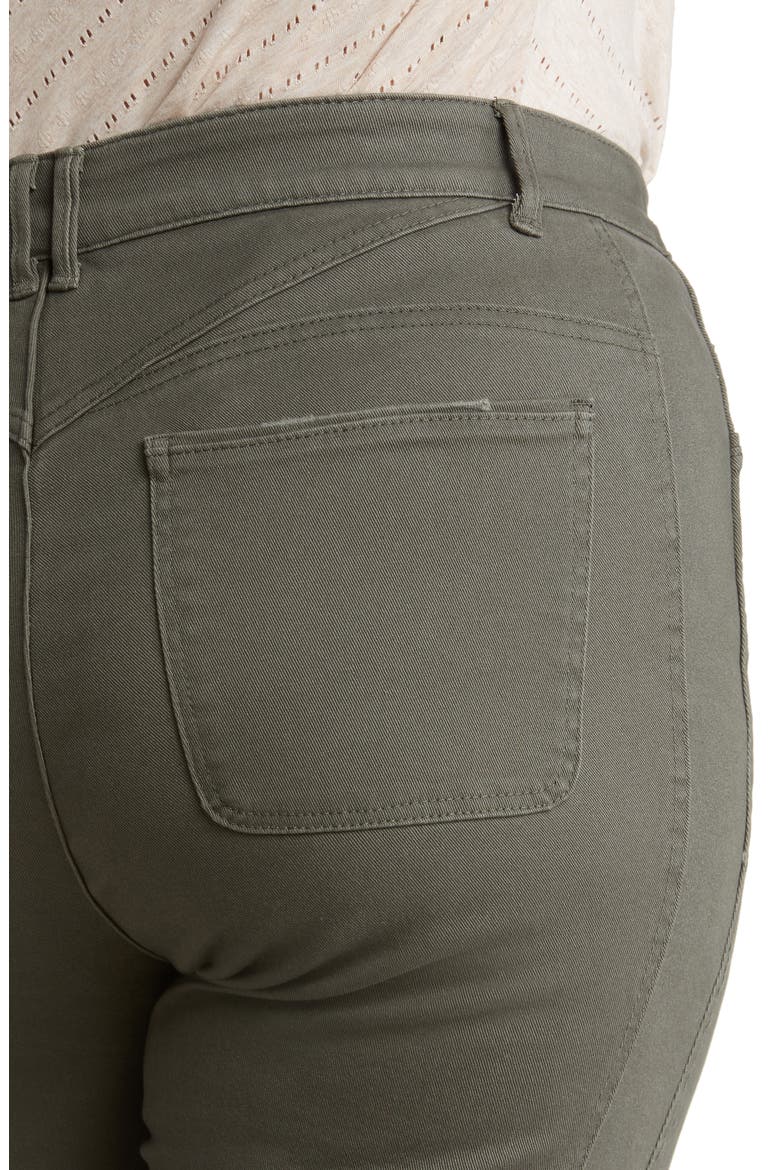 'Ab'Solution Skyrise Raw Hem Barely Bootcut Jeans (Nordstrom Exclusive), Alternate, color, LAUREL WRE