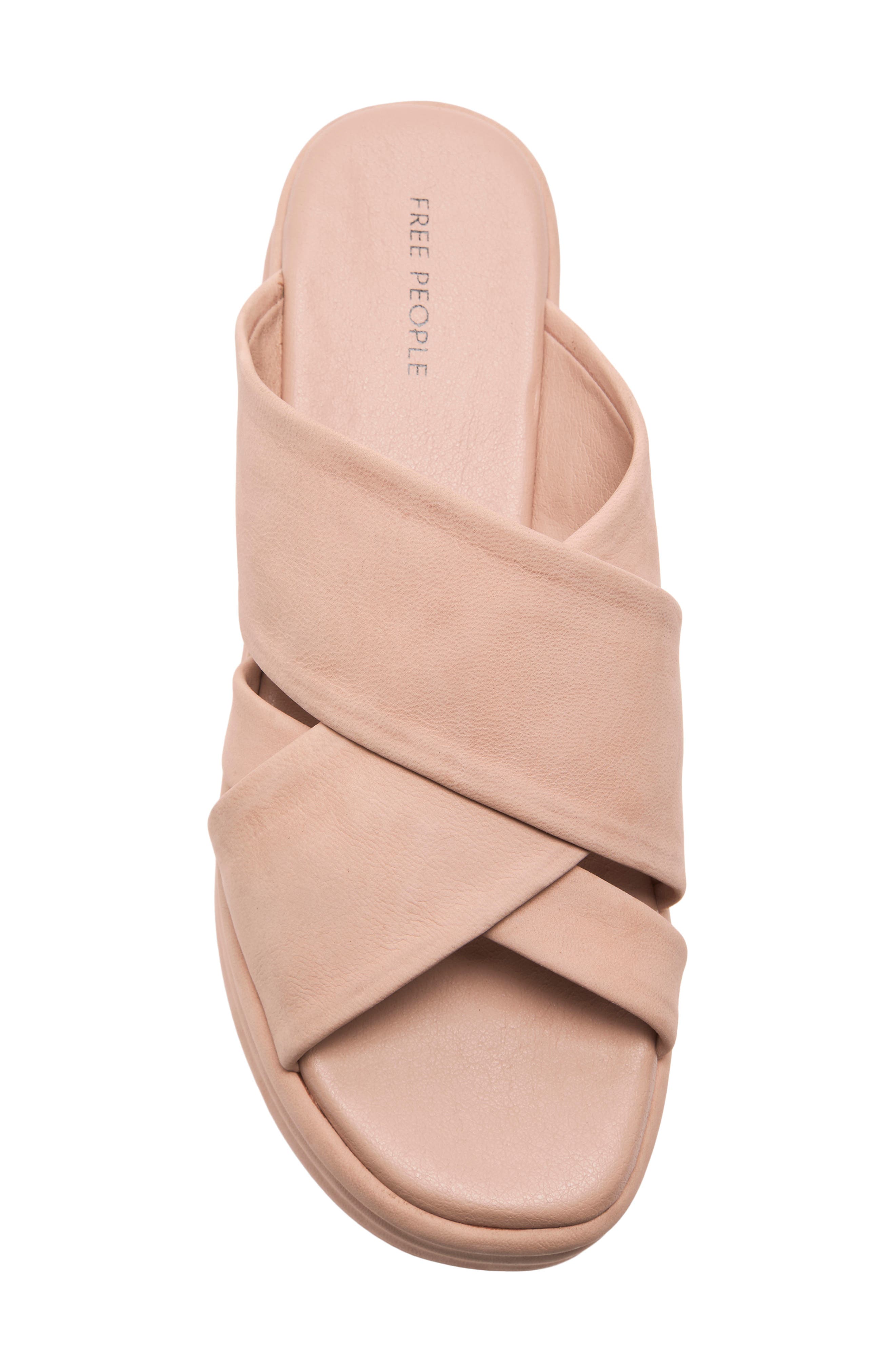 Wanderbay Platform Wedge Slide Sandal, Alternate, color, DUSTY ROSE