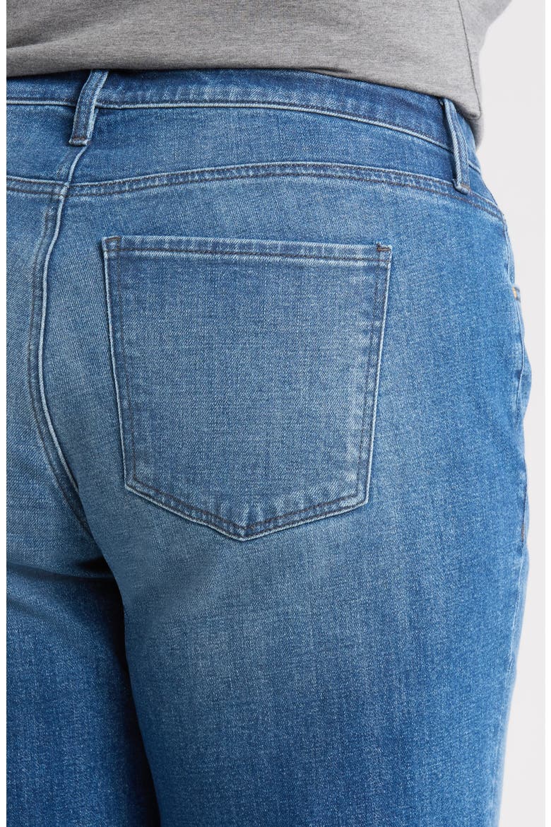 Sienna Cuffed High Waist Wide Leg Jeans, Alternate, color, HALLOWED