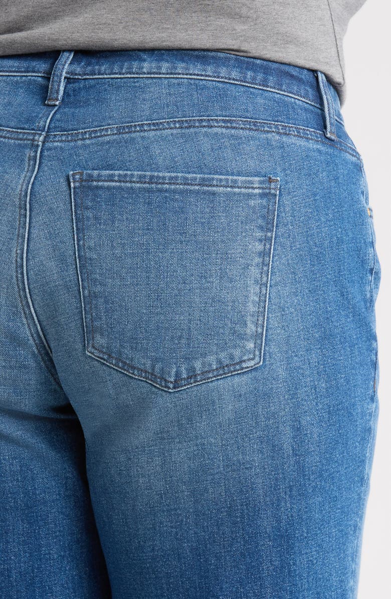 KUT from the Kloth Sienna Cuffed High Waist Wide Leg Jeans, Alternate, color, Hallowed