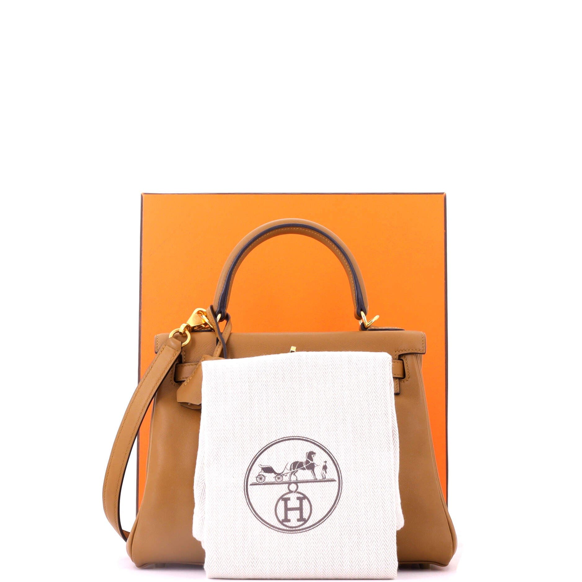 Kelly Handbag Brown Swift with Gold Hardware 25, Alternate, color, Metallic Gold