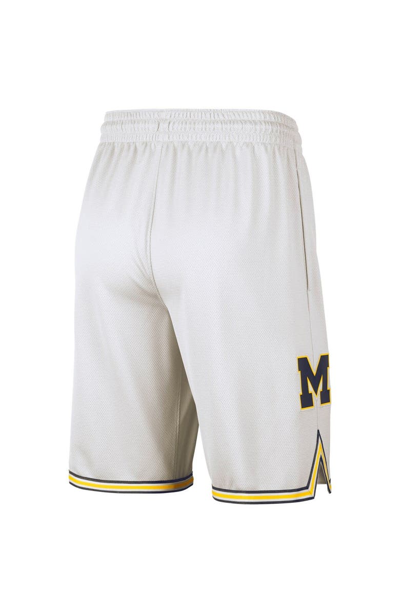 Jordan Brand Men's Jordan Brand White Michigan Wolverines Replica Team Basketball Shorts, Alternate, color,