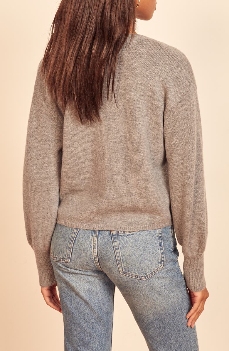 Reformation Varenne Recycled Cashmere & Cashmere Sweater & Camisole, Alternate, color, 