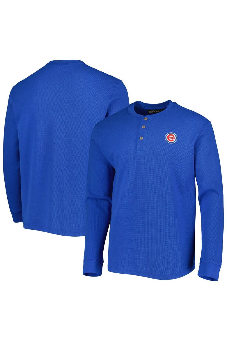 Men's Dunbrooke Chicago Cubs Royal Maverick Long Sleeve T-Shirt, Main, color, Royal