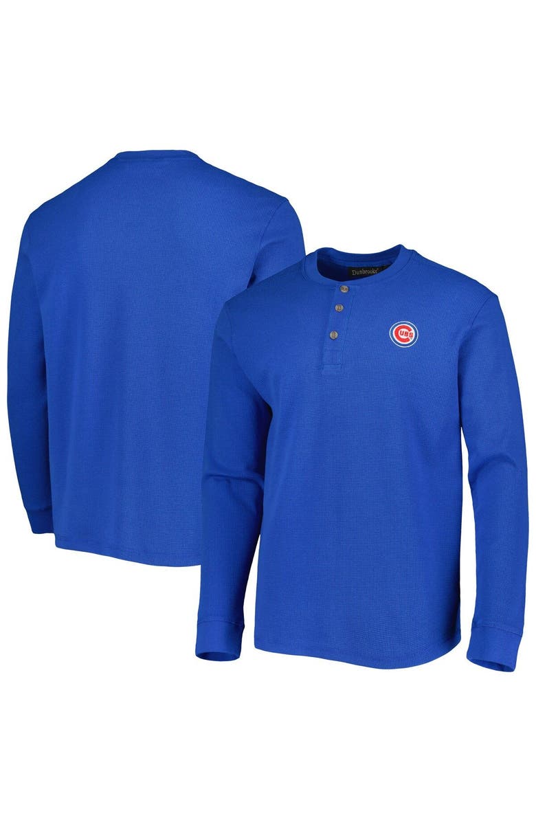 DUNBROOKE Men's Dunbrooke Chicago Cubs Royal Maverick Long Sleeve T-Shirt, Main, color, Royal
