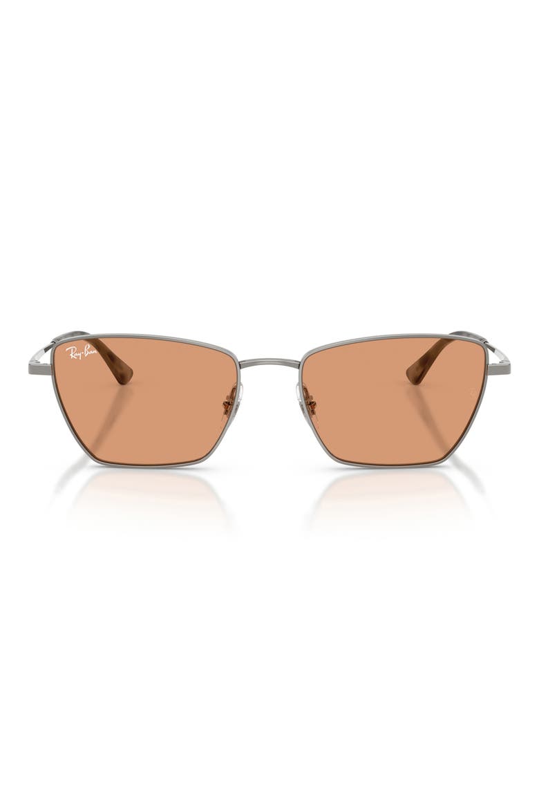 53mm Cat Eye Sunglasses, Main, color, GUNMETAL / ORANGE