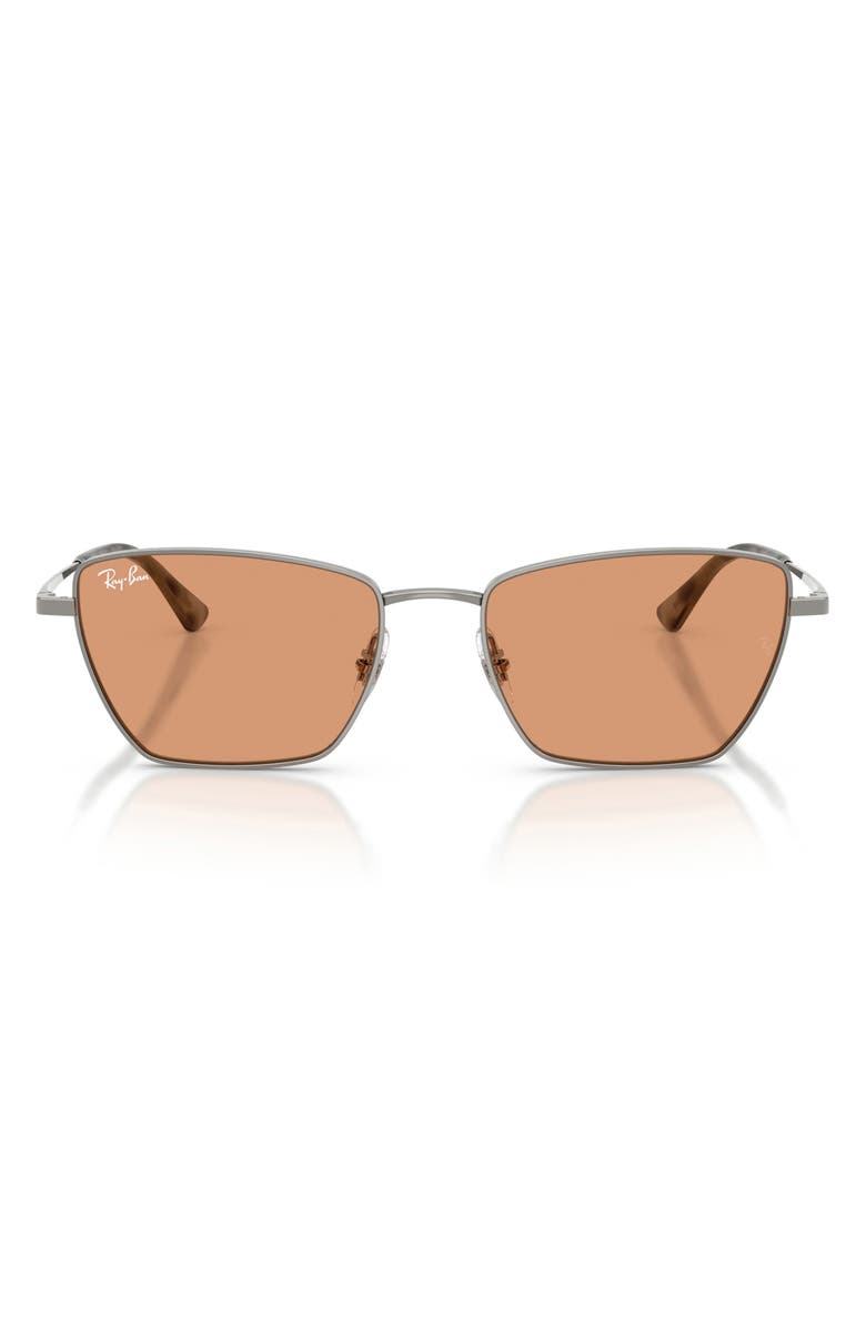 Ray-Ban 53mm Cat Eye Sunglasses, Main, color, Gunmetal / Orange