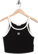 Palm Angels Logo Embroidered Tank Top