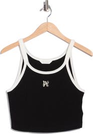 Palm Angels Logo Embroidered Tank Top