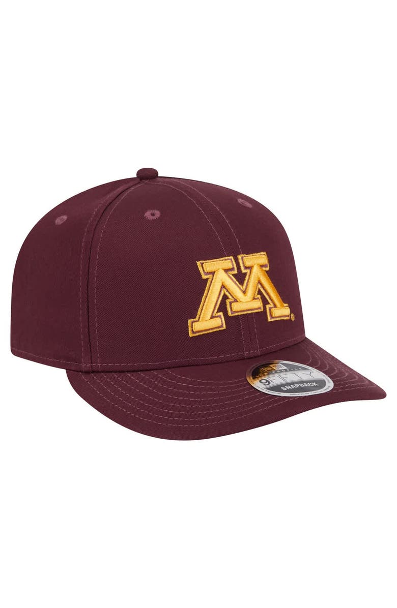 New Era Men's New Era Maroon Minnesota Golden Gophers Low Profile 9FIFTY Snapback Hat, Alternate, color, Maroon