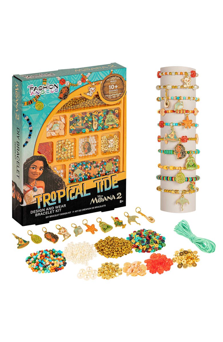 Disney Moana 2 Design & Wear Bracelet Kit, Disney Moana 2 Tropical Tide, Main, color, Multicolored