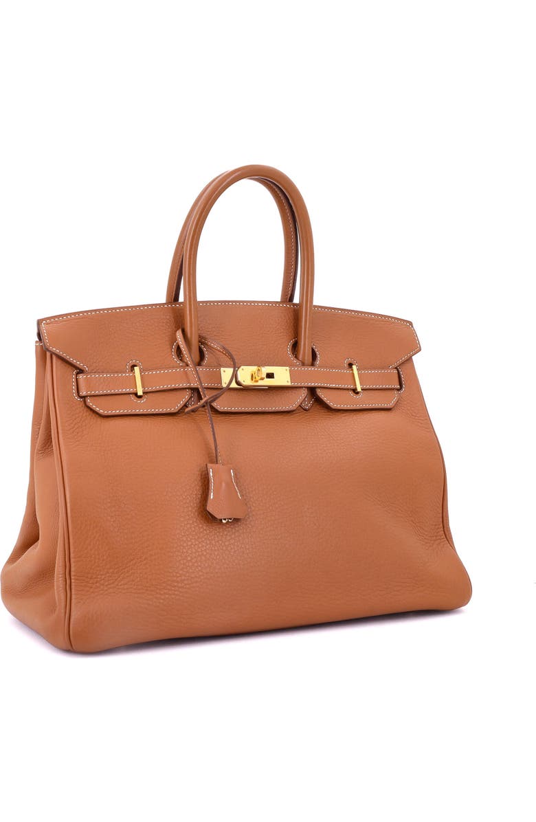 Pre-Owned Hermes Birkin Handbag Brown Clemence with Gold Hardware 35, Alternate, color, Etrusque