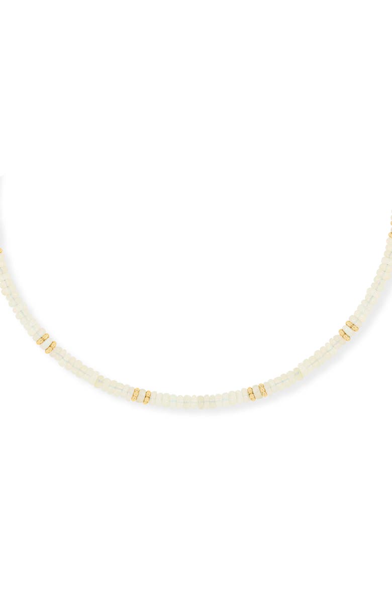 Bony Levy 14K Gold Iris White Opal Beaded Necklace, Alternate, color, 18Ky Gold