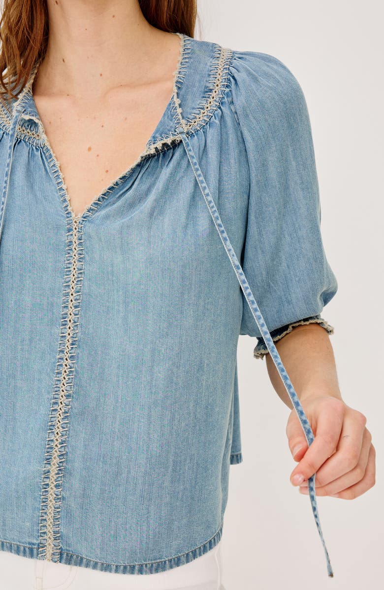 Rails Belina Chambray Top, Alternate, color, Washed Blue