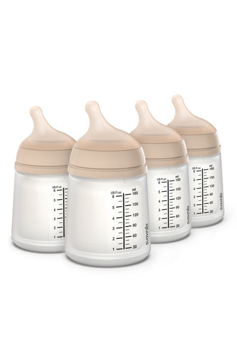 4-Pack Adaptable Flow Small Anti-Colic Bottles