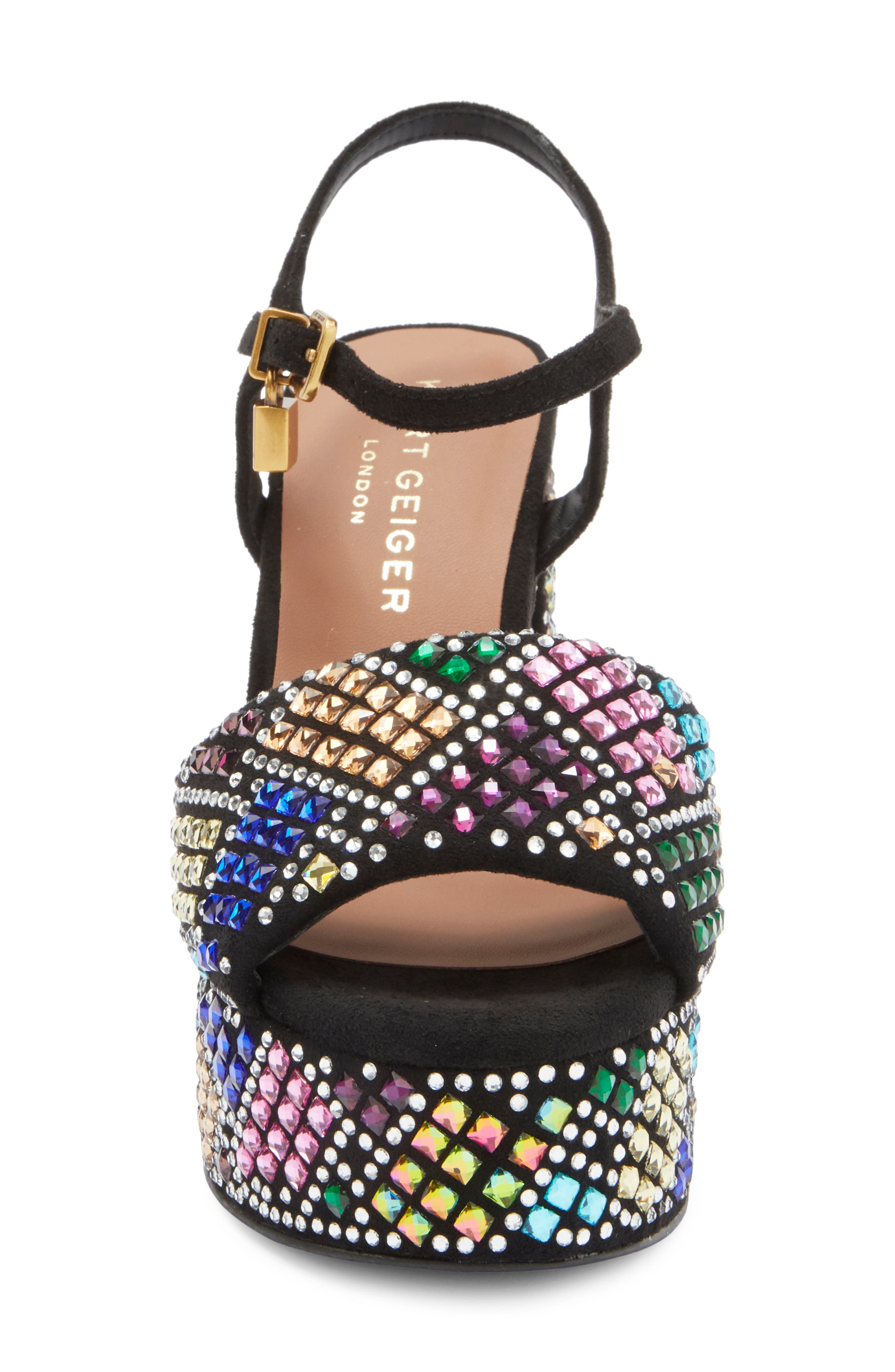 Kurt Geiger London Brixton Platform Sandal, Alternate, color, Charcoal