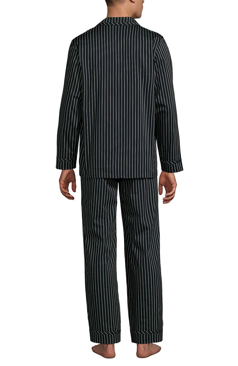 Lands' End Long Sleeve Temperature Regulating Woven Sleep Set, Alternate, color, 