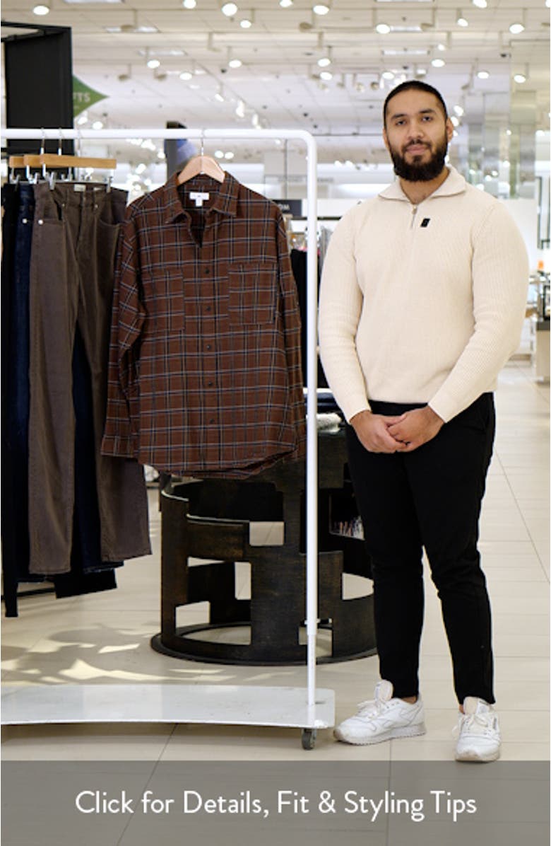 Plaid Cotton Flannel Button-Up Shirt, sales video thumbnail