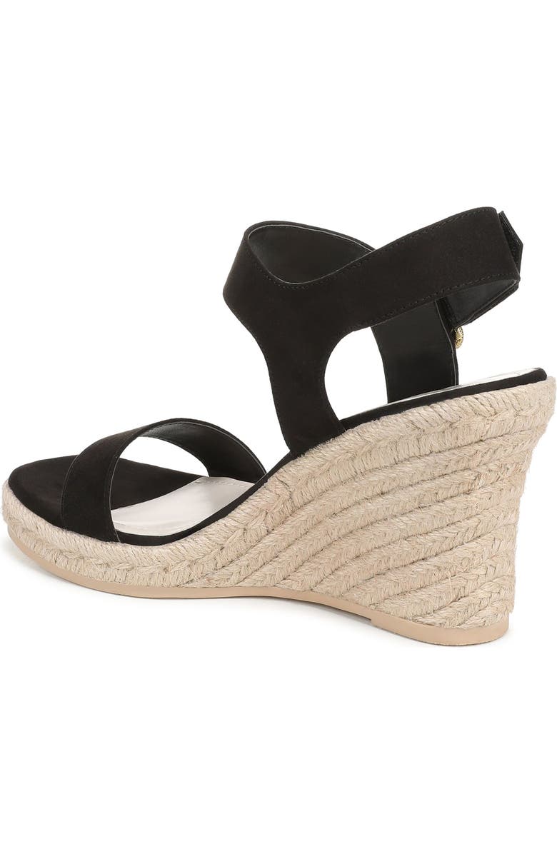 Franco Sarto Nissi Espadrille Wedge Sandal, Alternate, color, Black