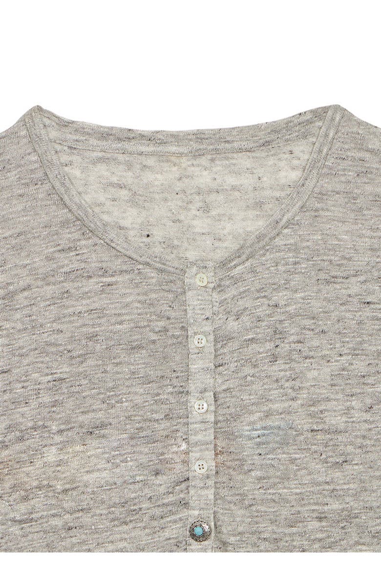 Fortela Coralie Seraph Melange Linen T-Shirt, Alternate, color, Grey