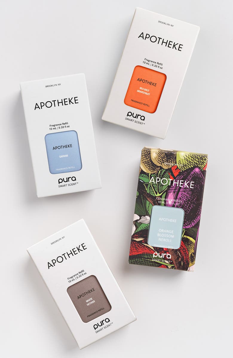 PURA x Apotheke Best Sellers & Pura 4 Smart Fragrance Diffuser & Refill Set, Alternate, color,