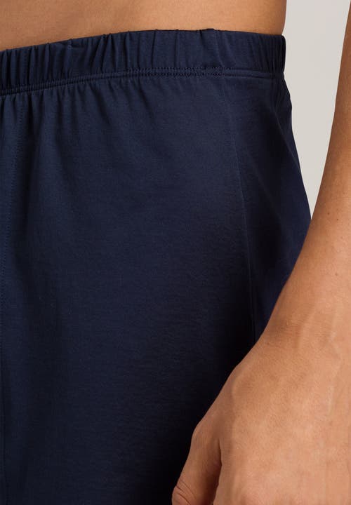 Hanro Cotton Sporty Boxer In Midnight Navy