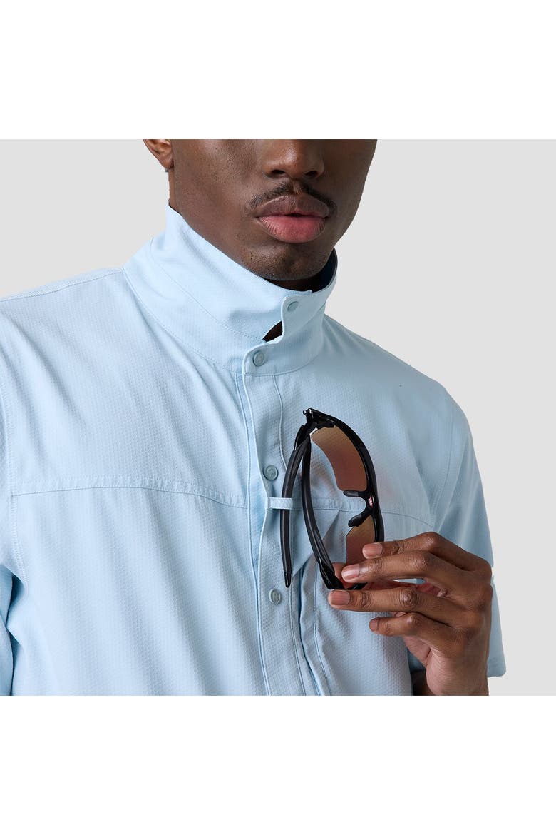 Tahoe Woven Short-Sleeve Snap-Up Shirt - Men's, Alternate, color, Skyride