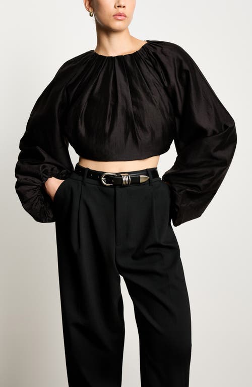 Dehanche Hollyhock Leather Belt In Black/silver
